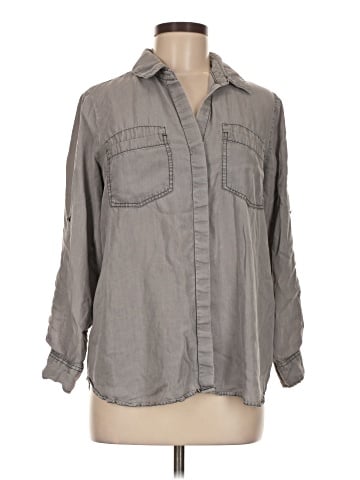 Terre Bleue 3/4 Sleeve Button-Down Shirt (view 1)