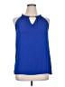 INC International Concepts 100% Polyester Blue Sleeveless Blouse Size XL - photo 1