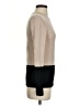 Club Monaco 100% Wool Color Block Tan Wool Pullover Sweater Size S - photo 4
