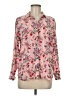 Como Vintage 100% Rayon Floral Pink Long Sleeve Blouse Size M - photo 1