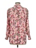 Como Vintage 100% Rayon Floral Pink Long Sleeve Blouse Size M - photo 2