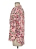 Como Vintage 100% Rayon Floral Pink Long Sleeve Blouse Size M - photo 5