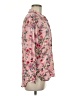Como Vintage 100% Rayon Floral Pink Long Sleeve Blouse Size M - photo 4