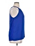 INC International Concepts 100% Polyester Blue Sleeveless Blouse Size XL - photo 4