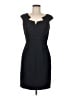 David Meister 100% Polyester Chevron-herringbone Black Cocktail Dress Size 4 - photo 1