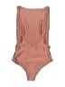 Haight Solid Brown One Piece Swimsuit Size L - photo 2