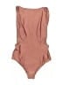 Haight Solid Brown One Piece Swimsuit Size L - photo 1