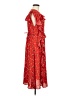 ASOS 100% Polyester Red Cocktail Dress Size 6 - photo 4