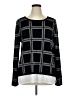 Investments 100% Polyester Checkered-gingham Black Pullover Sweater Size 1X - photo 1