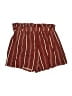 ShoSho Stripes Burgundy Shorts Size L - photo 2