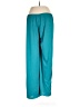 Natori 100% Polyester Solid Teal Track Pants Size L - photo 2