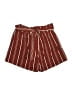 ShoSho Stripes Burgundy Shorts Size L - photo 1