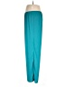 Natori 100% Polyester Solid Teal Track Pants Size L - photo 5