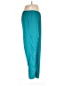 Natori 100% Polyester Solid Teal Track Pants Size L - photo 4