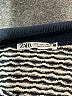 Zara Houndstooth Blue Short Sleeve Polo Size S - photo 7