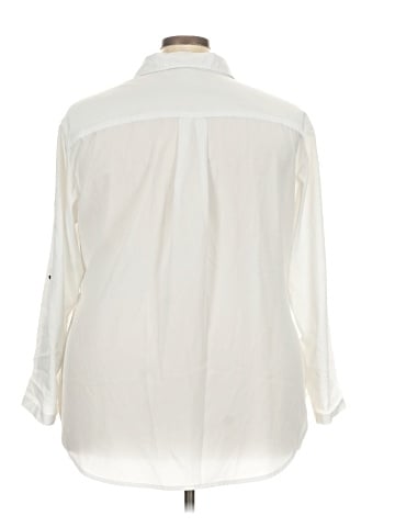 Jones New York Signature Long Sleeve Polo (view 2)