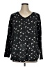 Evri Hearts Black Pullover Sweater Size 1X - photo 1