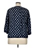 MICHAEL Michael Kors Blue 3/4 Sleeve Blouse Size XL - photo 2