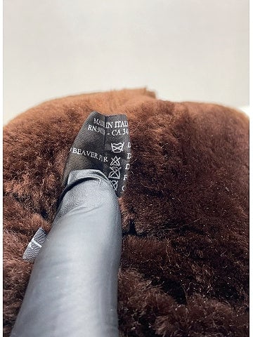 Prada Vintage Beaver Fur-Lined Winter Hat (view 2)