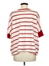 CAbi 100% Cotton Red Short Sleeve Top Size M - photo 2