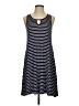 Espresso Stripes Blue Casual Dress Size S - photo 1