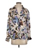 Zara 100% Polyester Floral Tan 3/4 Sleeve Blouse Size XS - photo 1