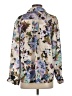 Zara 100% Polyester Floral Tan 3/4 Sleeve Blouse Size XS - photo 2