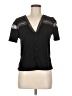 Sandro 100% Polyester Black Short Sleeve Top Size M (estimated) - photo 1
