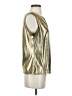 Cooper & Ella Metallic Gold Sleeveless Top Size S - photo 4