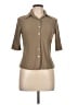 Unbranded Tan 3/4 Sleeve Button-Down Shirt Size 12 (estimated) - photo 1