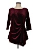 Alfani Burgundy 3/4 Sleeve Top Size M - photo 1