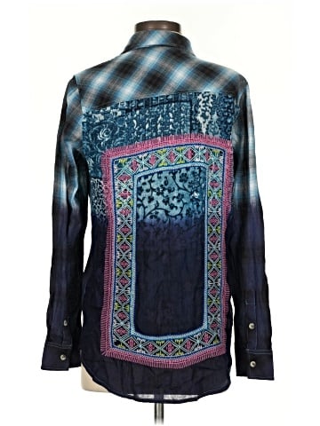 Tolani Long Sleeve Button-Down Shirt (view 2)