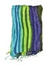 Greater Good Network 100% Viscose Stripes Green Scarf One size - photo 2