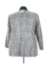 Doncaster Collection Houndstooth Gray Blazer Size 24W - photo 2