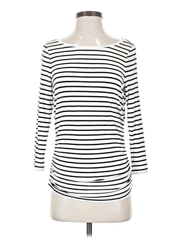 White House Black Market 3/4 Sleeve T-Shirt (view 1)