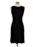 Leota Solid Black Cocktail Dress Size M - photo 2