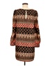 Tinley Road 100% Polyester Print Brown Casual Dress Size M - photo 2