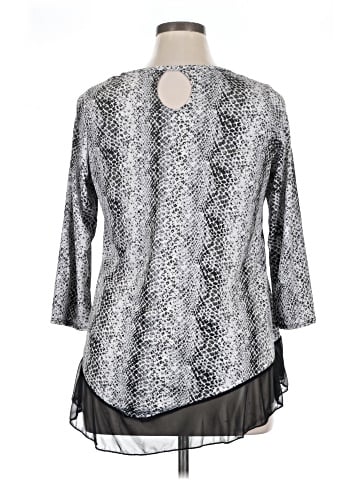 Rare Editions 3/4 Sleeve Blouse (view 2)