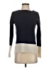 Pink Pineapple 100% Cashmere Color Block Blue Cashmere Pullover Sweater Size S - photo 1