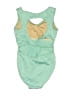 Unbranded Solid Green One Piece Swimsuit Size XS (estimated) - photo 2