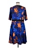Isabel + Alice Print Blue Casual Dress Size 1X - photo 2