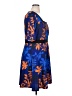 Isabel + Alice Print Blue Casual Dress Size 1X - photo 4