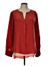 BCBGMAXAZRIA 100% Silk Red Long Sleeve Silk Top Size L - photo 1