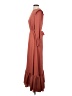 Unbranded 100% Polyester Pink Brown Casual Dress Size XS - photo 5