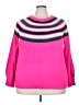 Crown & Ivy 100% Acrylic Color Block Pink Pullover Sweater Size 4X - photo 1