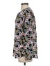 Maison Jules 100% Polyester Floral Blue Long Sleeve Blouse Size S - photo 5