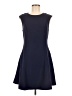 Maison Jules Solid Blue Casual Dress Size 6 - photo 1