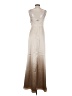 Birdy Grey 100% Polyester Metallic Silver Cocktail Dress Size S - photo 2