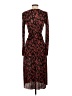 Zara Animal Print Red Cocktail Dress Size S - photo 2