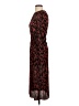 Zara Animal Print Red Cocktail Dress Size S - photo 5